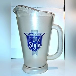 RARE Vintage Heileman's Old Style frosted pitcher (Shameless Beer)